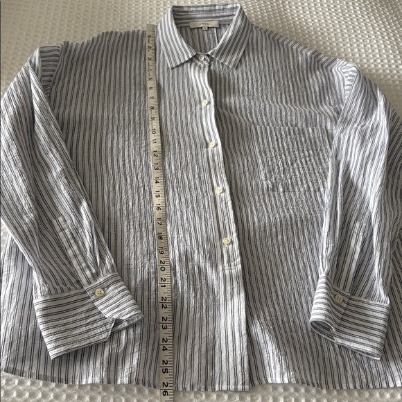 Vince Striped Boxy Button Down - Picture 14 of 14